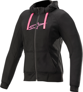 Womens Sport Jacket/Hoodie - Black/Pink- 2XL