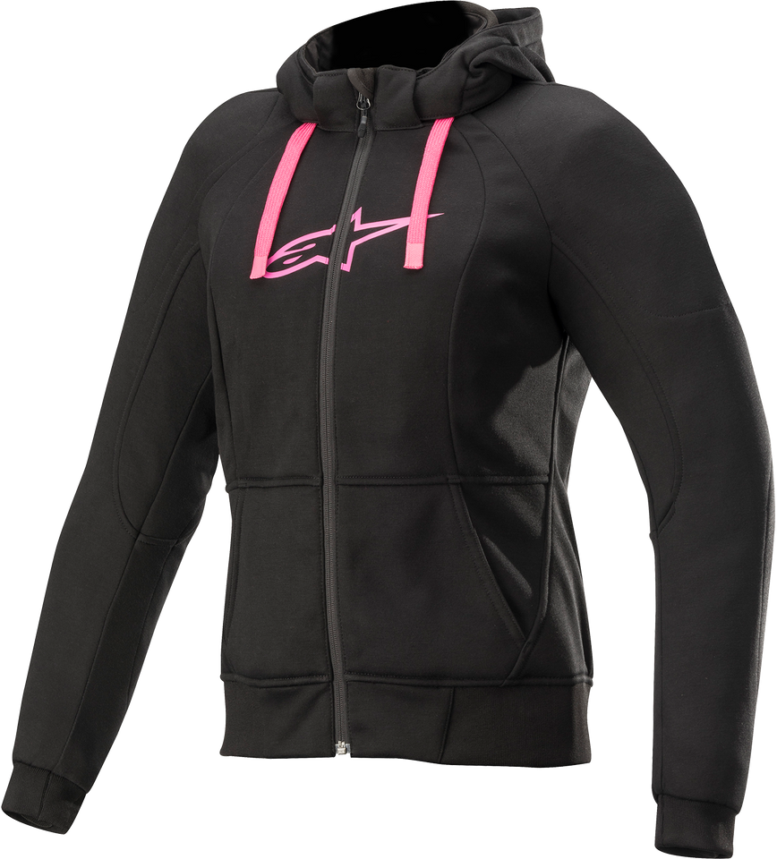 Womens Sport Jacket/Hoodie - Black/Pink- 2XL