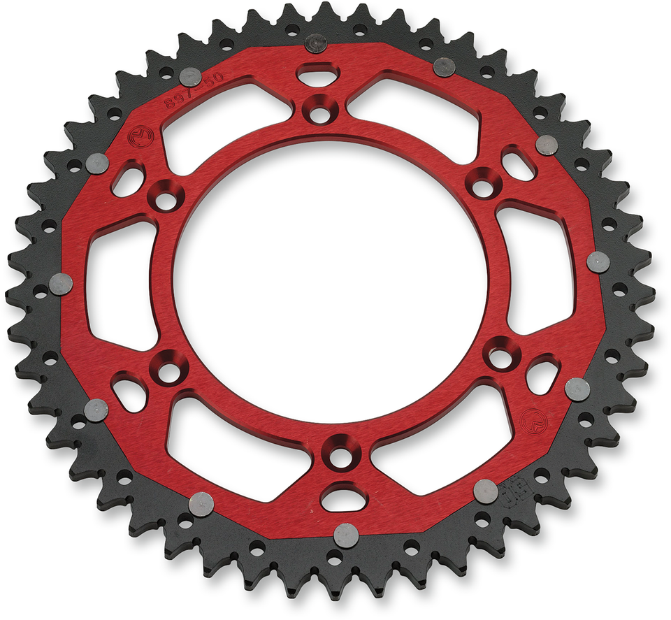 Dual Sprocket - Red - 50 Tooth - Lutzka's Garage