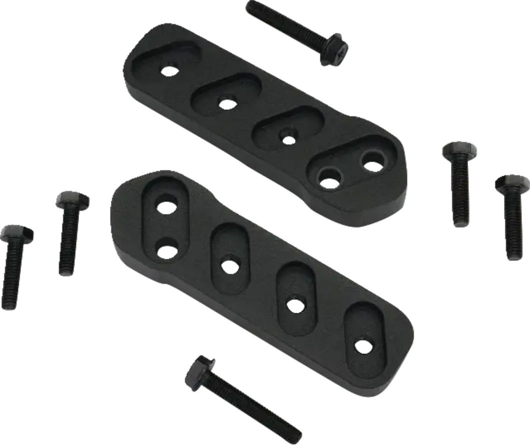 Floorboard Relocators - Passenger - Black - Spyder - Lutzka's Garage