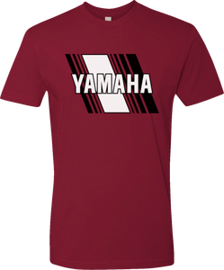 Yamaha Heritage Diagonal T-Shirt - Red - Small - Lutzka's Garage