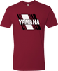 Yamaha Heritage Diagonal T-Shirt - Red - Small - Lutzka's Garage