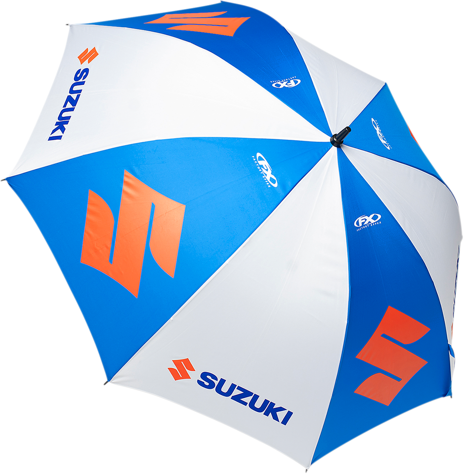 Umbrella - Blue/Silver - Suzuki - Lutzka's Garage