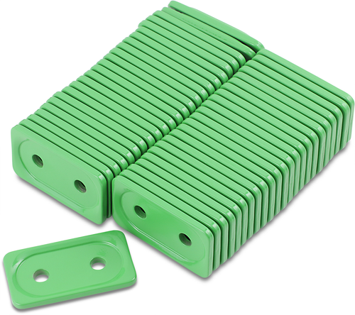 Support Plates - Green - Double - 48 Pack - Lutzka's Garage