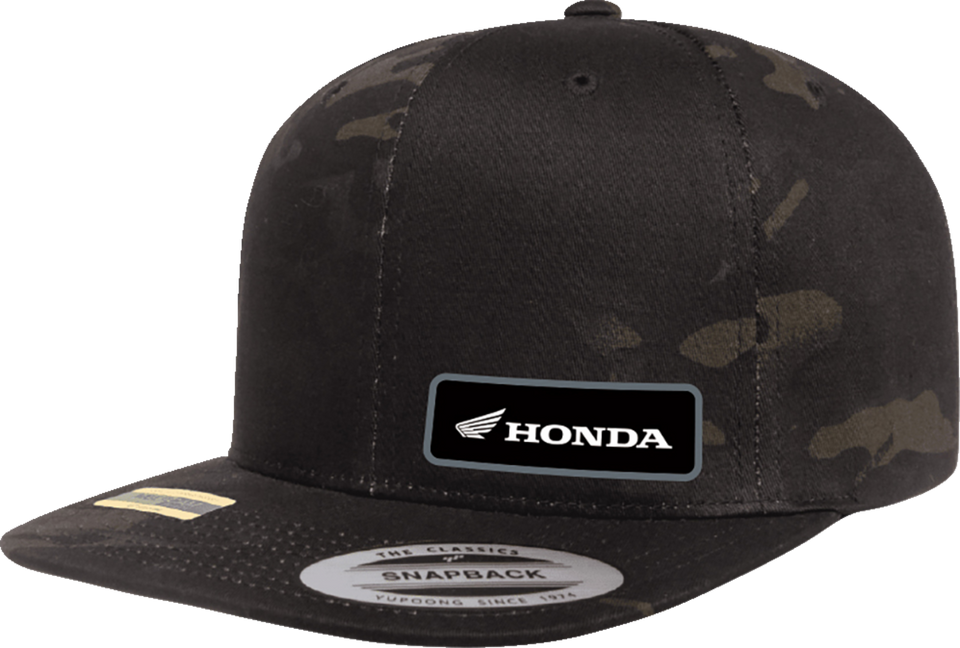 Honda Snapback Hat - Camo Black - Lutzka's Garage