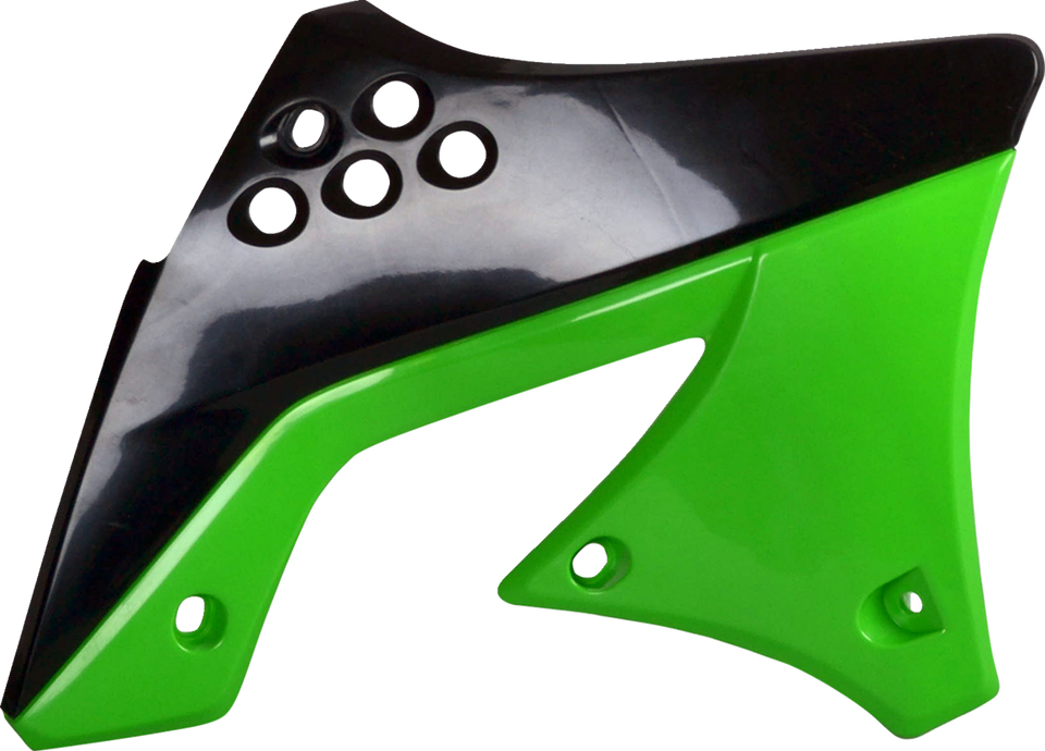 Radiator Cover - 09/ 11 OEM Black/Green - KX 250F