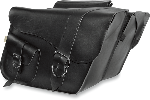 Ranger Slant Saddlebags - Large - Black - Lutzka's Garage