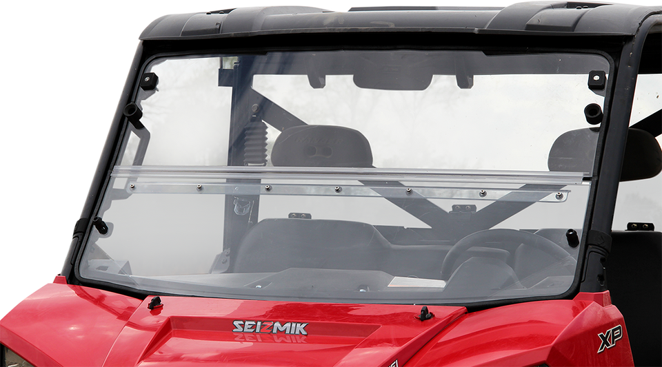 Folding Windshield - Hard Coated Polycarbonate - Ranger