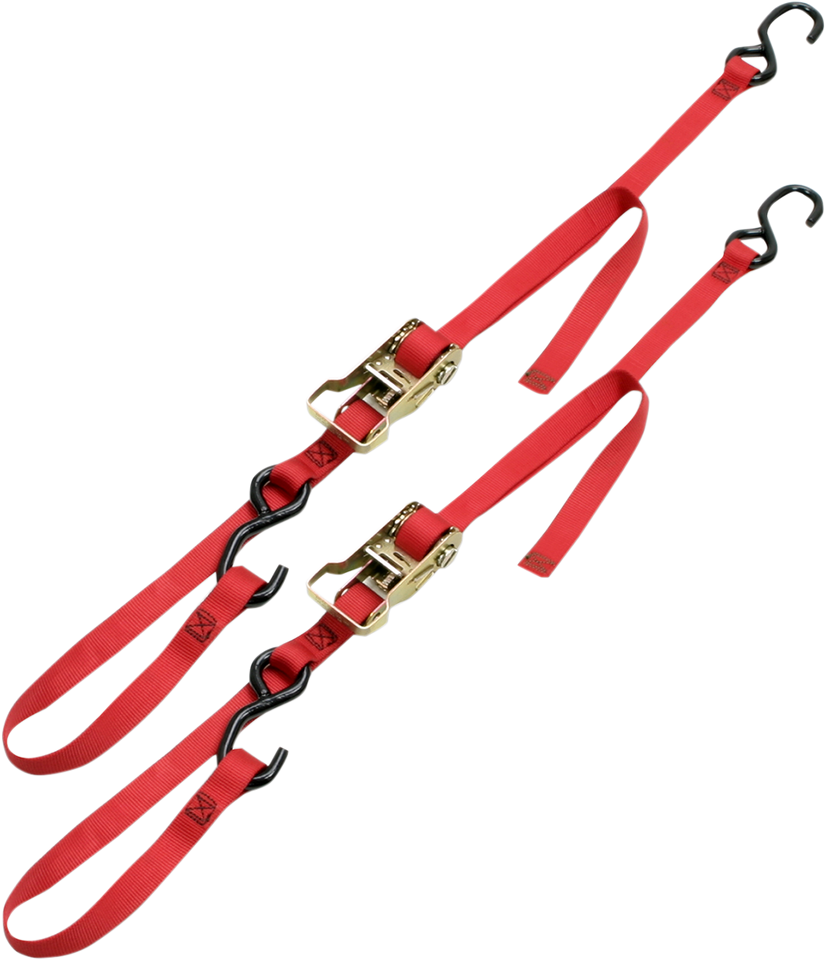 Integra Rat Pak Tie-Downs - 1" x 6 - Red - Lutzka's Garage