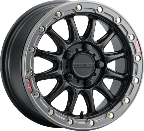 Wheel - Alpha - Front/Rear - Black/with Gun Metal Ring - 17x7 - 5/114.3 - 6+1 (+40 mm)