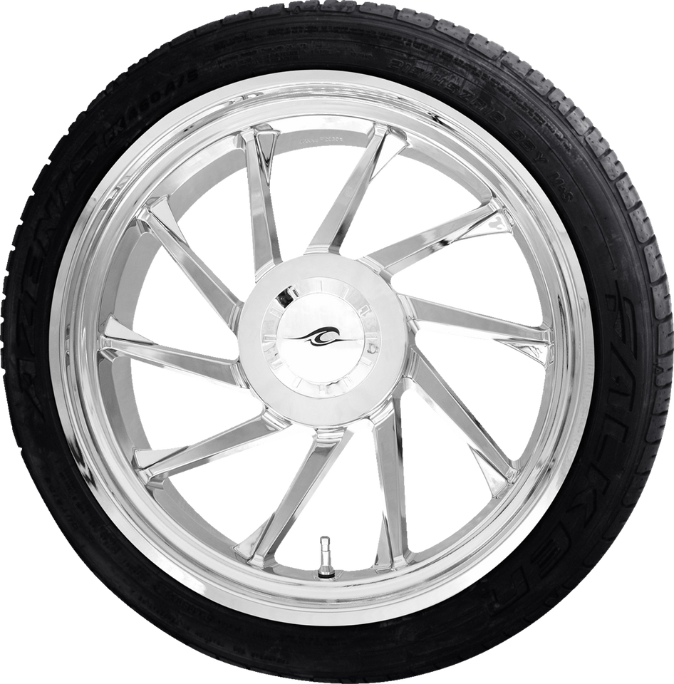 Hurricane 3D Rear Left Wheel (18"/Chrome)/Falken Tire (215/45ZR18)