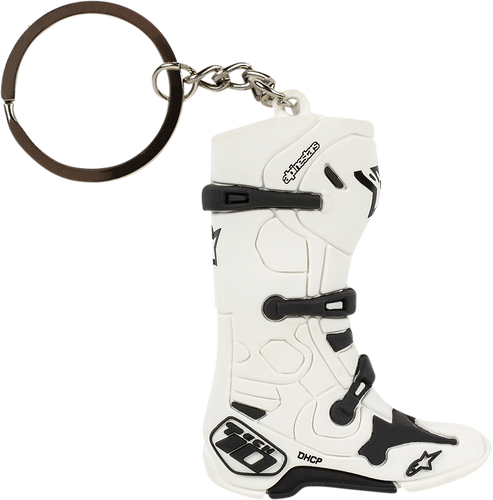 Key Fob - Tech 10 Boot - White - Lutzka's Garage