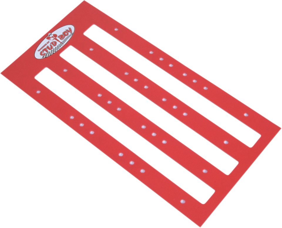 Studding Template - Track Stud - Red Trail - 2.52" Pitch