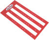 Studding Template - Track Stud - Red Trail - 2.52" Pitch