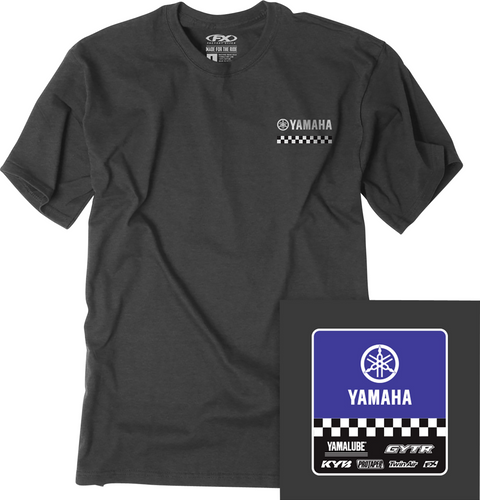 Youth Yamaha Starting Line T-Shirt - Heather Charcoal - Small - Lutzka's Garage