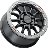 Wheel - Alpha - Front/Rear - Black/with Gun Metal Ring - 17x7 - 4/137 - +25 mm