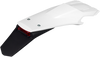 Enduro Rear Fender - with Light - White/Black - Lutzka's Garage