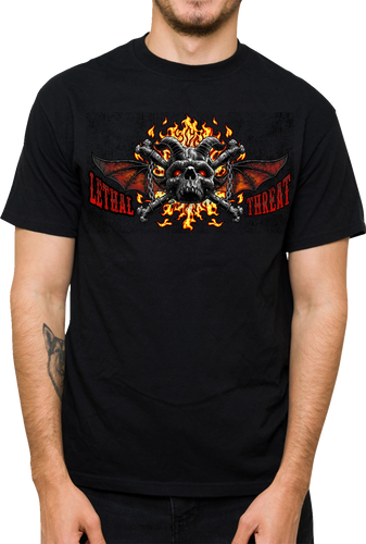 Hell Was Full T-Shirt - Black - Medium - Lutzka's Garage