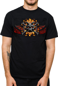 Hell Was Full T-Shirt - Black - Medium - Lutzka's Garage