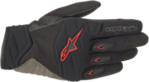 Shore Gloves - Black/Red - Small - Lutzka's Garage