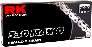 530 Max O - Drive Chain - 150 Links - Black/Chrome - Lutzka's Garage