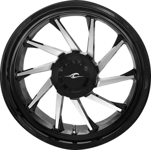 Wheel - Hurricane 3D - Rear Right - Black/Chrome - 18" - Trike - Lutzka's Garage