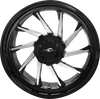 Wheel - Hurricane 3D - Rear Right - Black/Chrome - 18" - Trike - Lutzka's Garage