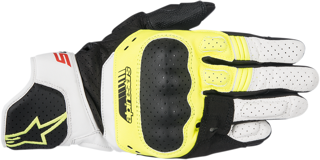 SP-5 Gloves - Black/Fluo Yellow/White - Small - Lutzka's Garage