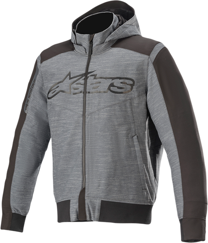 Rhod Windstopper Hoodie - Gray/Black - Small - Lutzka's Garage