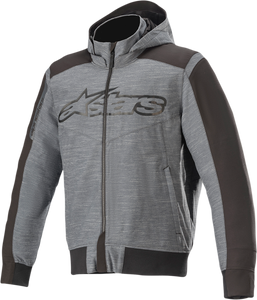 Rhod Windstopper Hoodie - Gray/Black - Small - Lutzka's Garage