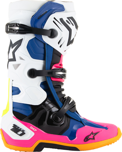 Daytona Coast Limited Edition Tech 10 Boots - White/Blue/Pink - US 8 - Lutzka's Garage