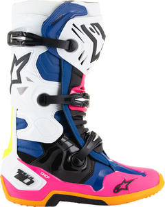 Daytona Coast Limited Edition Tech 10 Boots - White/Blue/Pink - US 8 - Lutzka's Garage