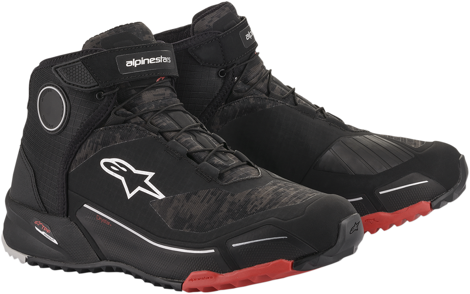 CR-X Drystar® Shoes - Black Camo/Red - US 8 - Lutzka's Garage