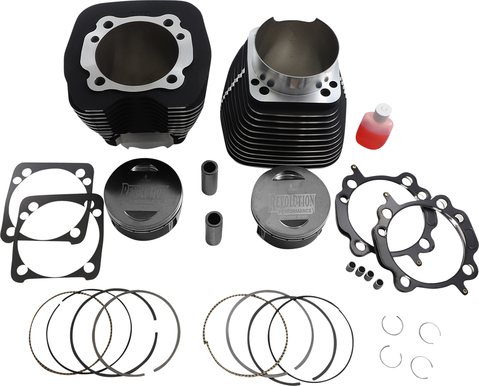 Cylinder Kit - 131" - Black with Highlighted Fins - Twin Cam