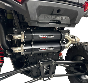 Dual Slip-On Mufflers - Black - Lutzka's Garage