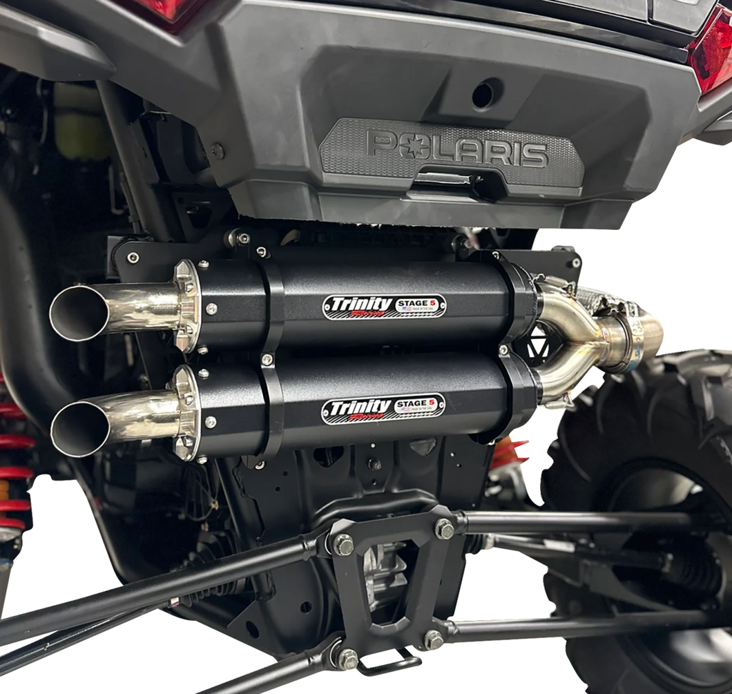 Dual Slip-On Mufflers - Black - Lutzka's Garage