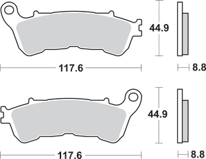 HS Brake Pads - Honda - 828HS