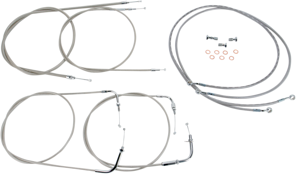 Cable Line Kit - 15" - 17" - XVS1100CU - Stainless Steel - Lutzka's Garage