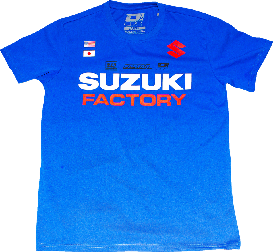 Suzuki Factory T-Shirt - Blue - Large - Lutzka's Garage