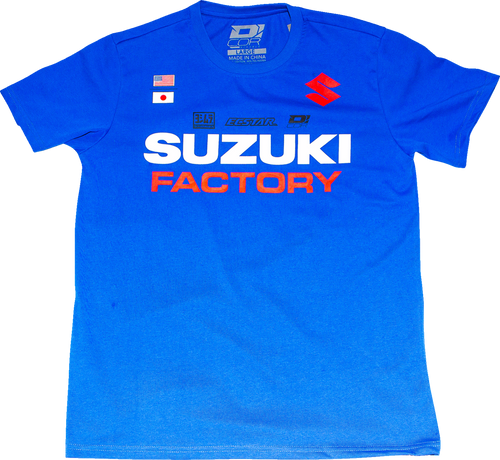 Suzuki Factory T-Shirt - Blue - Medium - Lutzka's Garage