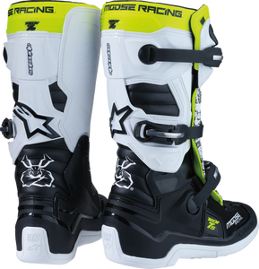 Youth Tech 7S Boots - Black/White/Yellow - US 2 - Lutzka's Garage