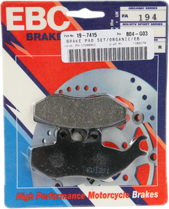 Organic Brake Pads - FA194