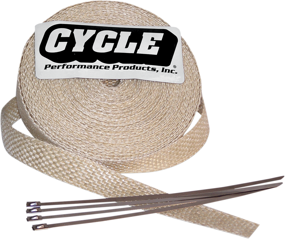 Fiberglass Exhaust Wrap Kit - Natural - 2" x 25