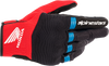 Honda Copper Gloves - Black/Bright Red/Blue - Small - Lutzka's Garage