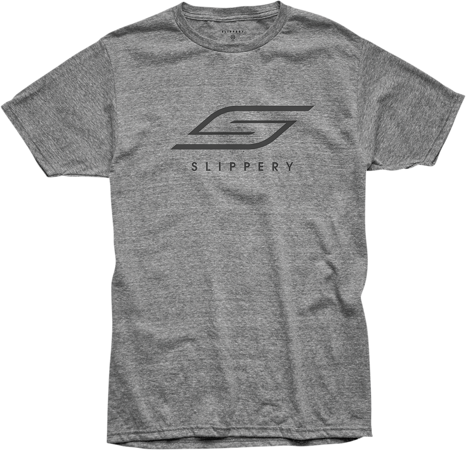 Slippery T-Shirt - Heather Gray - Medium - Lutzka's Garage