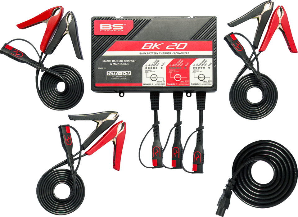 Charger - BK20 - 12V - 3 x 2A