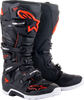 Tech 7 Enduro Boots - Black/Red Fluorescent - US 7 - Lutzka's Garage