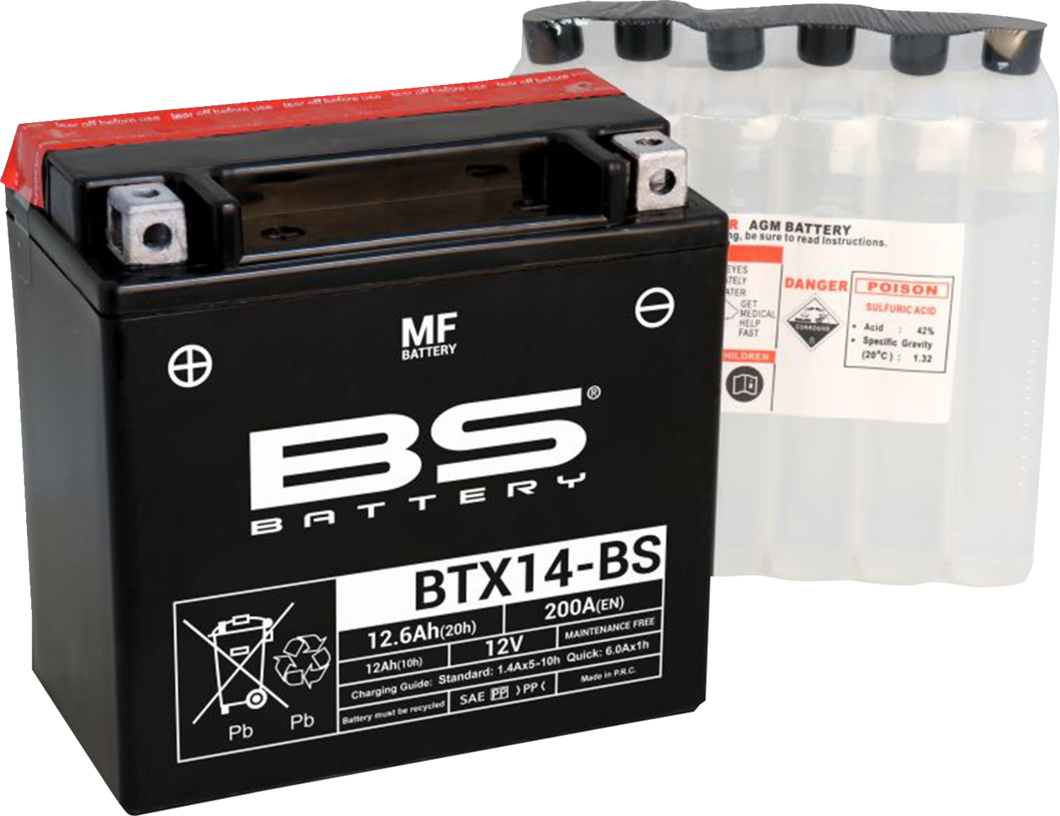 Battery - BTX14-BS (YTX)