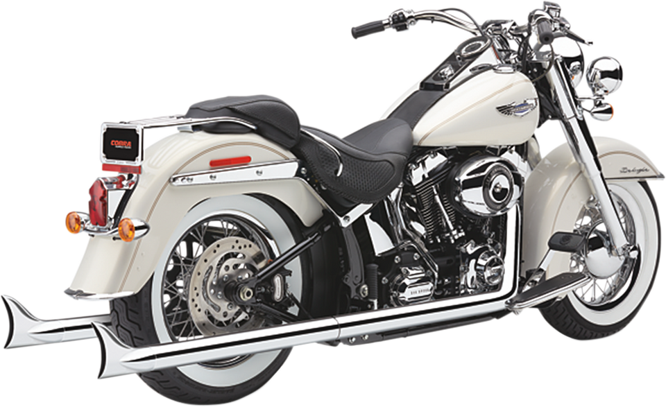 True Dual Exhaust - Fishtail - 97-06 Softail