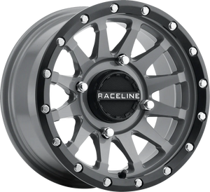 Wheel - Trophy - Simulated Beadlock - Front/Rear - Stealth Gray - 14x7 - 4/110 - 5+2 (+10 mm)